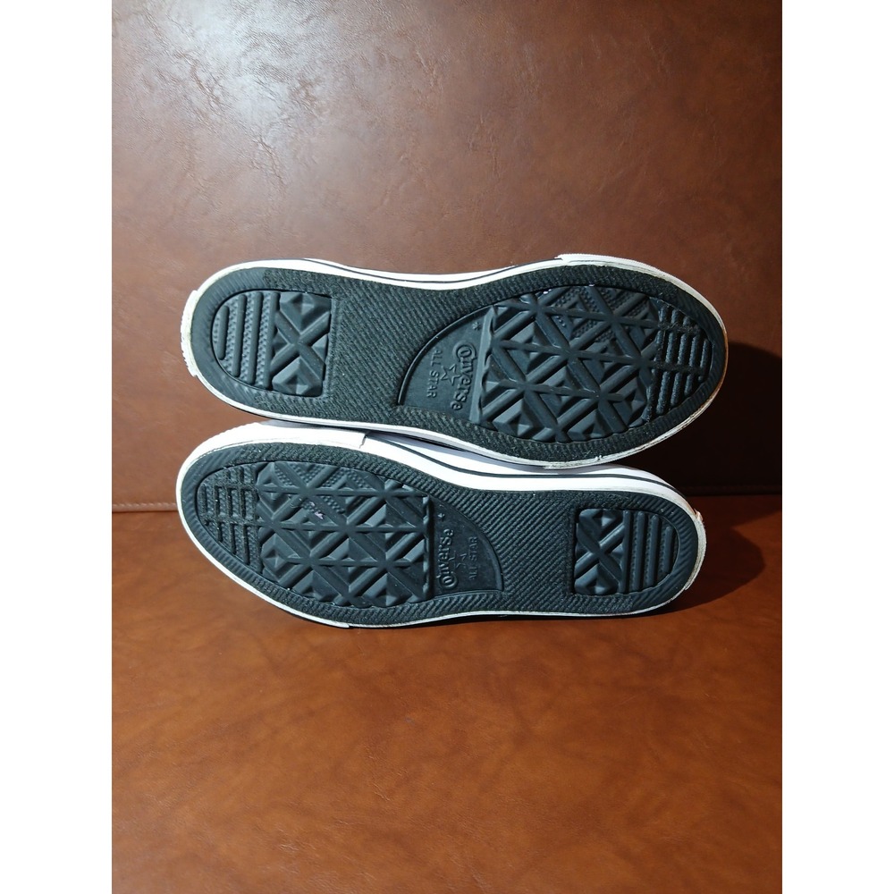 Converse Chuck Taylor All Star Hi Cooper Black Glittery Shoes Size 1 Youth #1421 - Picture 7 of 9